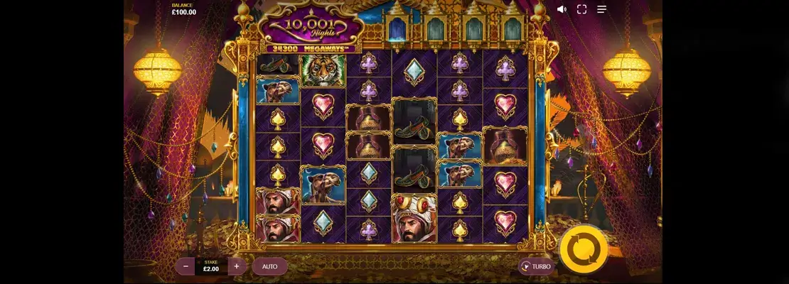 Erste Spielansicht von 10 001 Nights