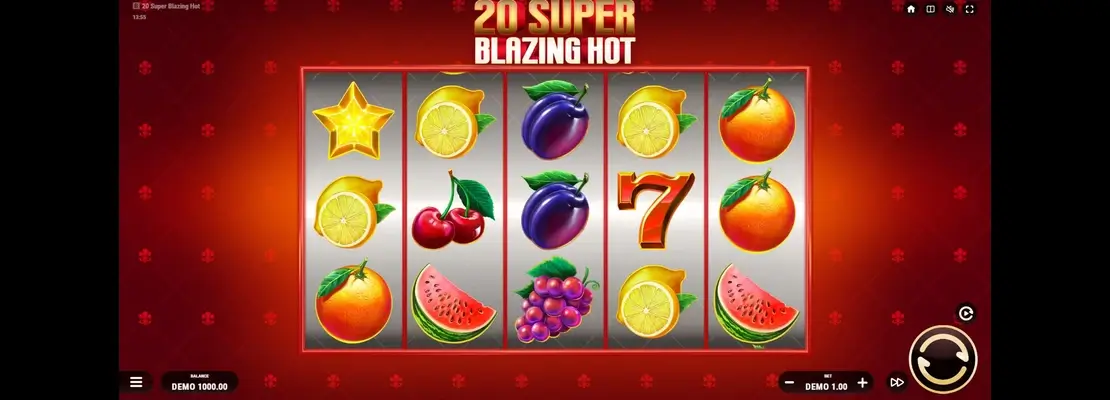 Erste Spielansicht von 20 Super Blazing Hot