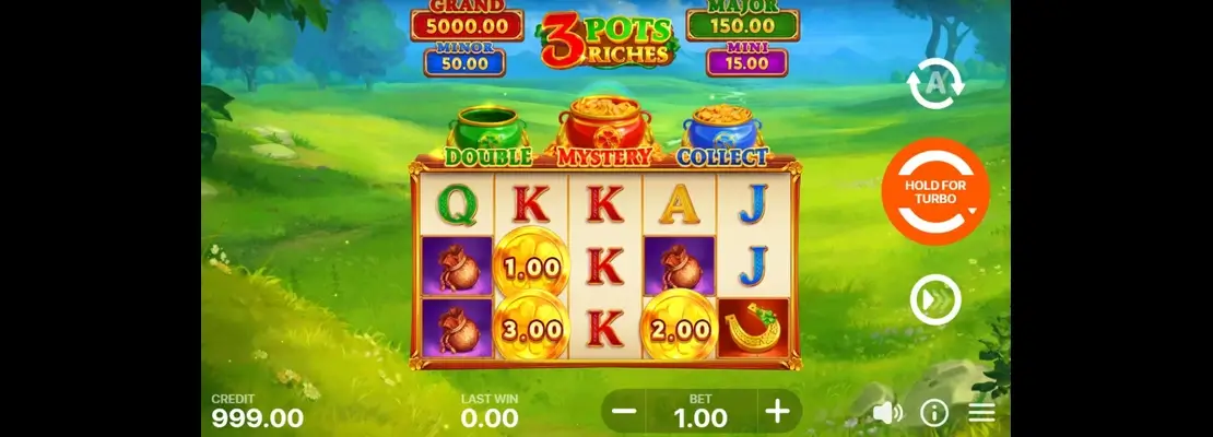 Erste Spielansicht von 3 Pots Riches Hold And Win