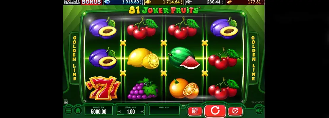 Erste Spielansicht von 81 Joker Fruits
