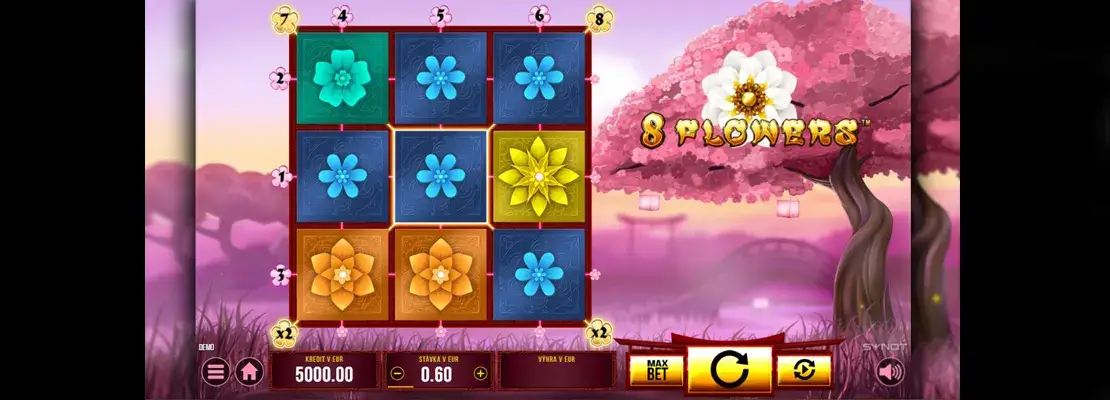 Erste Spielansicht von 8 Flowers