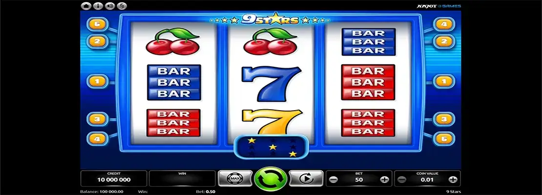 Erste Spielansicht von 9 Stars