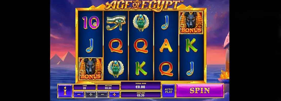 Erste Spielansicht von Age Of Egypt