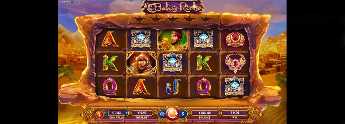 Erste Spielansicht von Ali babas Riches 