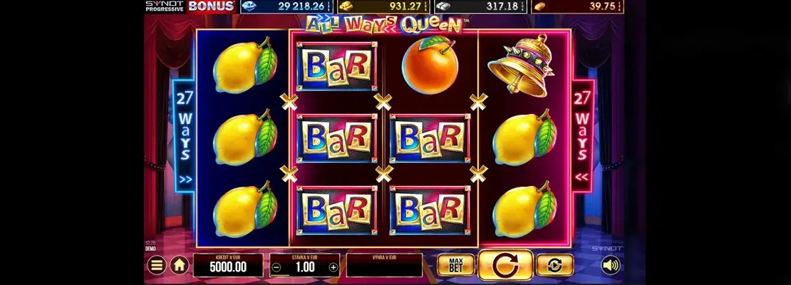 Erste Spielansicht von All Ways Queen