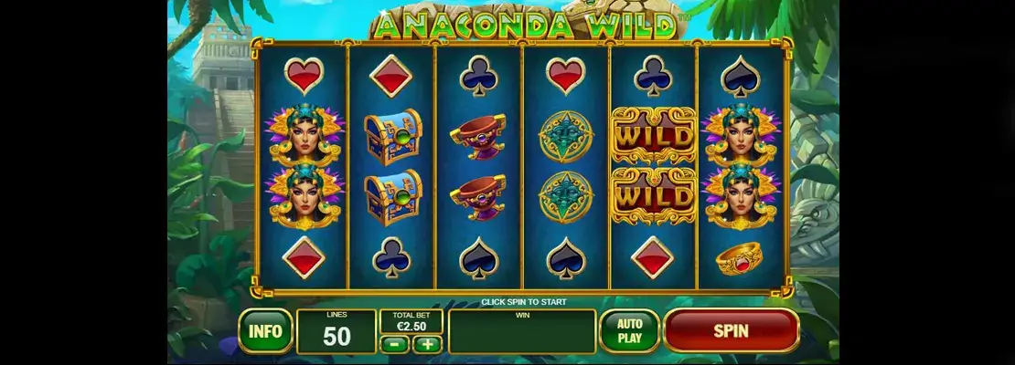 Erste Spielansicht von Anaconda Wild