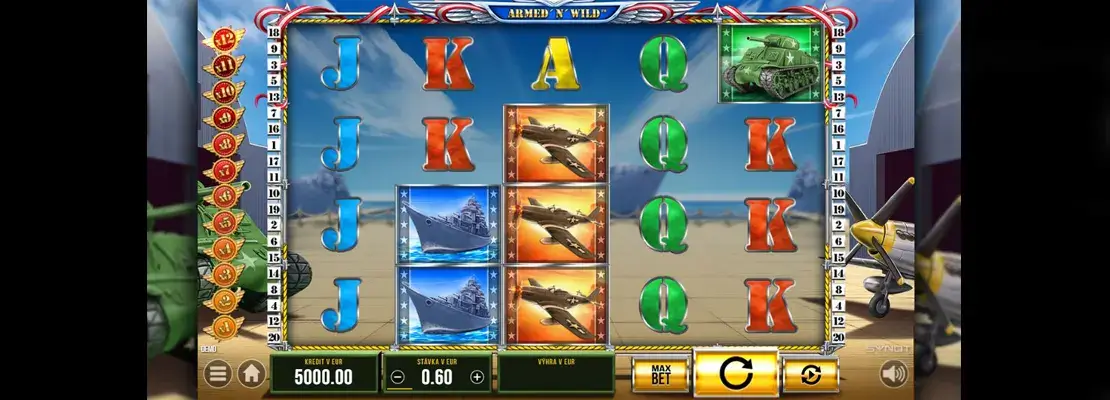 Erste Spielansicht von Armed N Wild