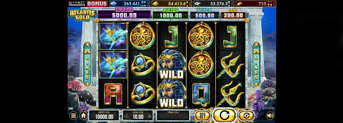 Erste Spielansicht von Atlantis Gold