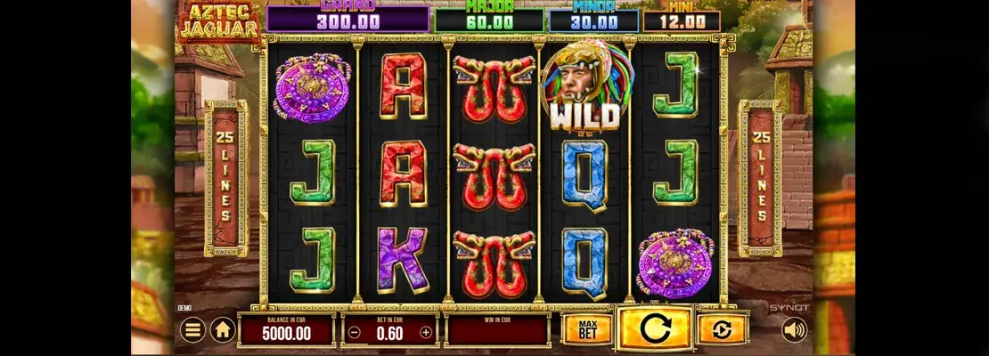 Erste Spielansicht von Aztec Jaguar