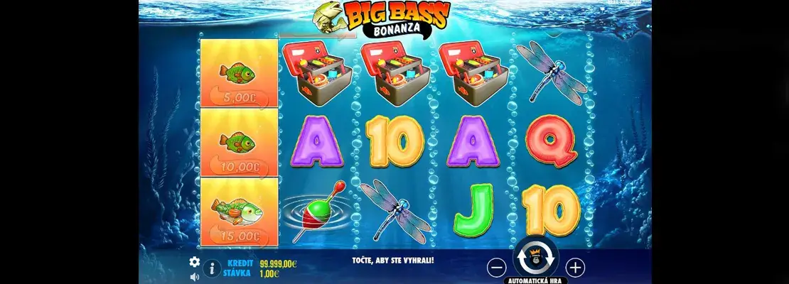 Erste Spielansicht von Big Bass Bonanza