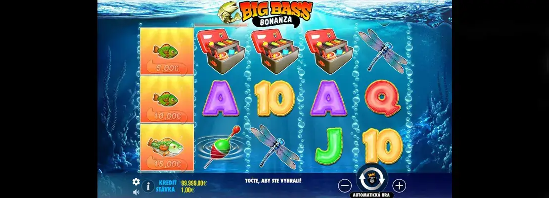 Erste Spielansicht von Bigger Bass Bonanza