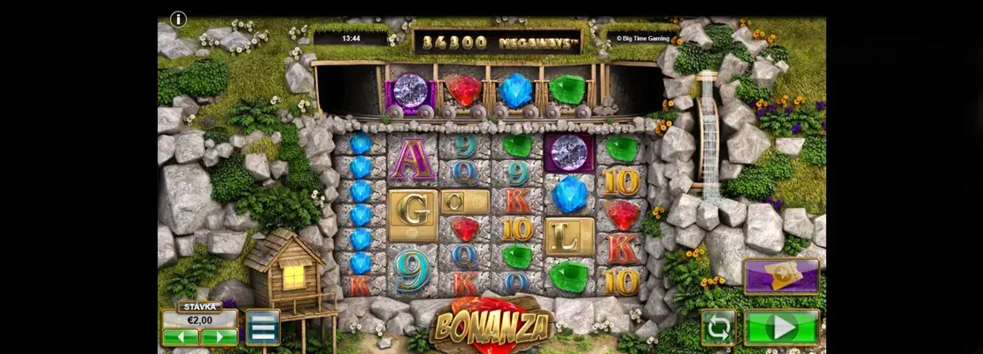 Erste Spielansicht von Bonanza Megapays