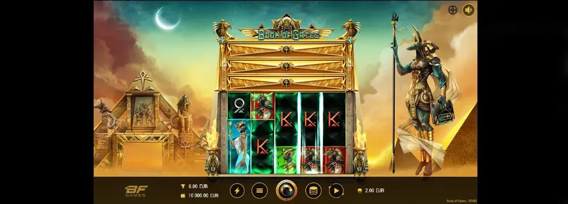 Erste Spielansicht von Book Of Gates