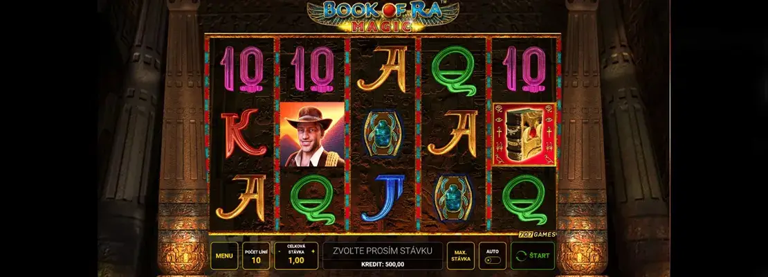 Erste Spielansicht von Book Of Ra Magic