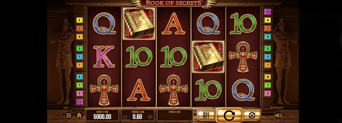 Erste Spielansicht von Book Of Secrets