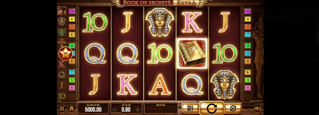 Erste Spielansicht von Book Of Secrets Extra