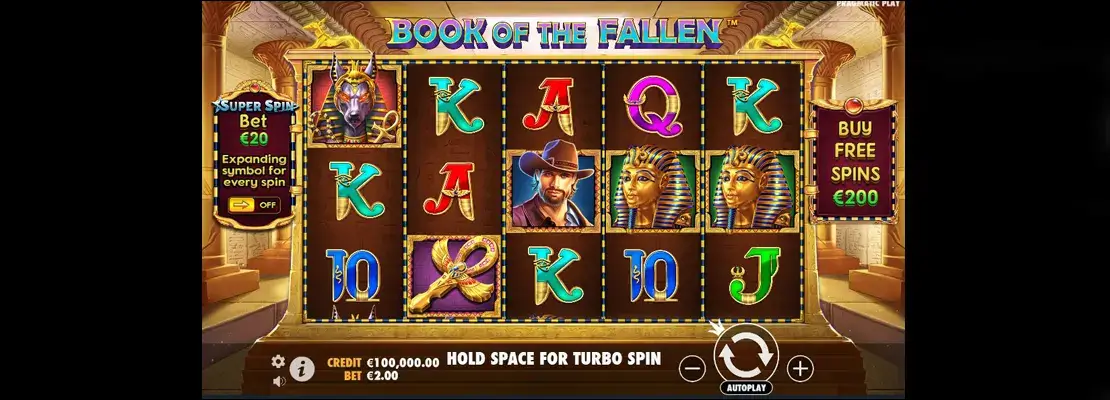 Erste Spielansicht von Book Of The Fallen