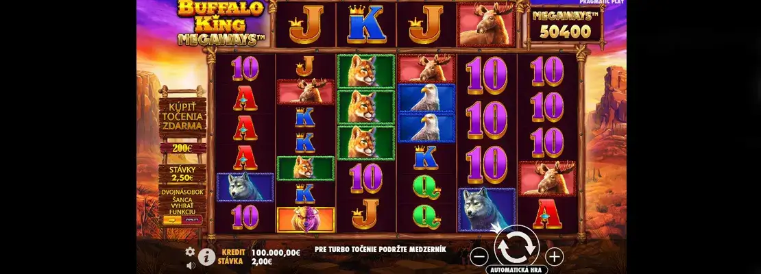 Erste Spielansicht von Buffalo King Megaways