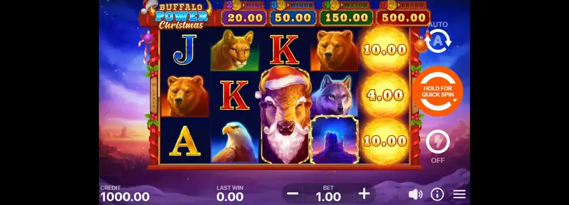 Erste Spielansicht von Buffalo Power Christmas