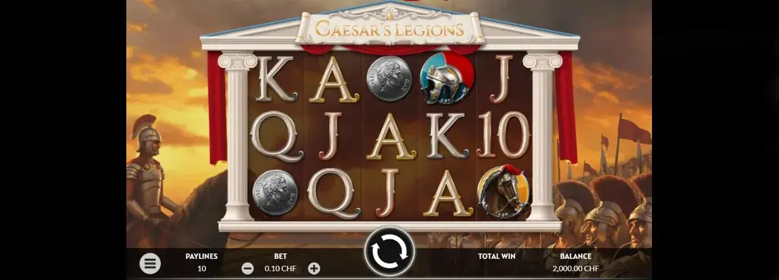 Erste Spielansicht von Caesars Legions