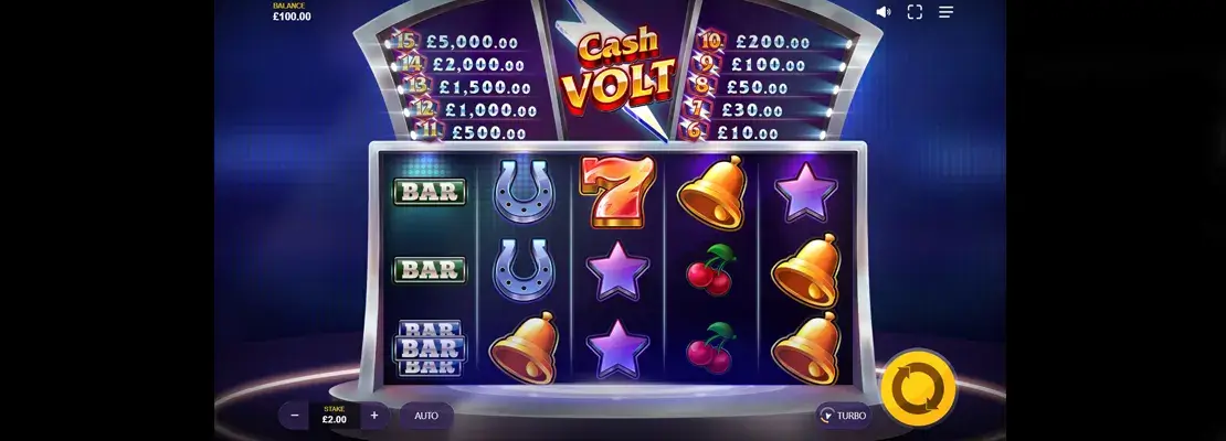 Erste Spielansicht von Cash Volt