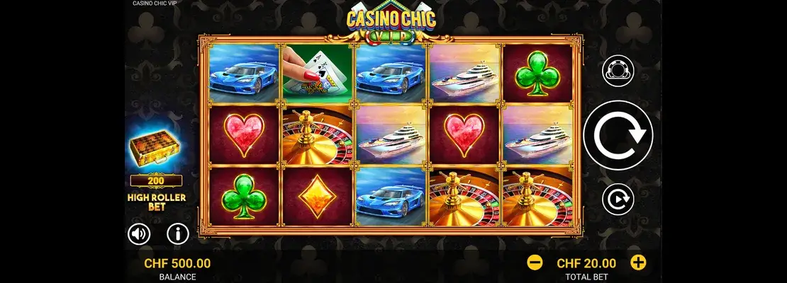 Erste Spielansicht von Casino Chic Vip