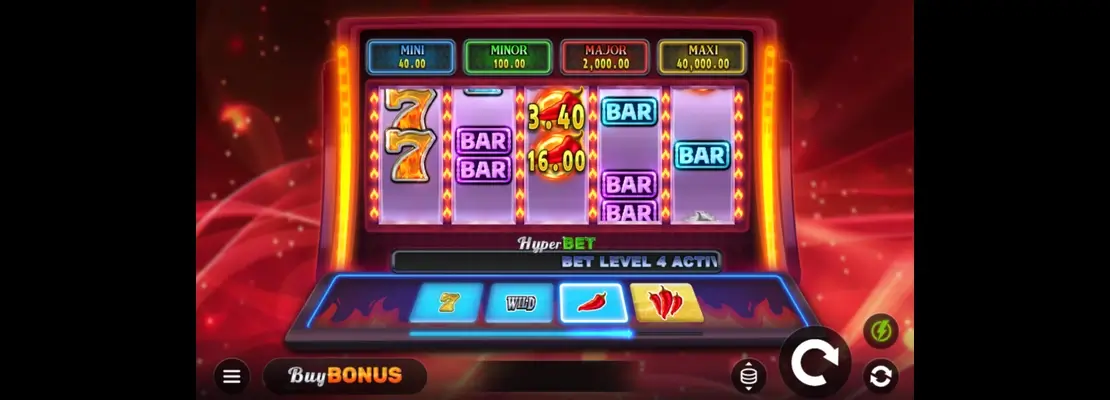 Erste Spielansicht von Chili Flame 7s Hold and Win