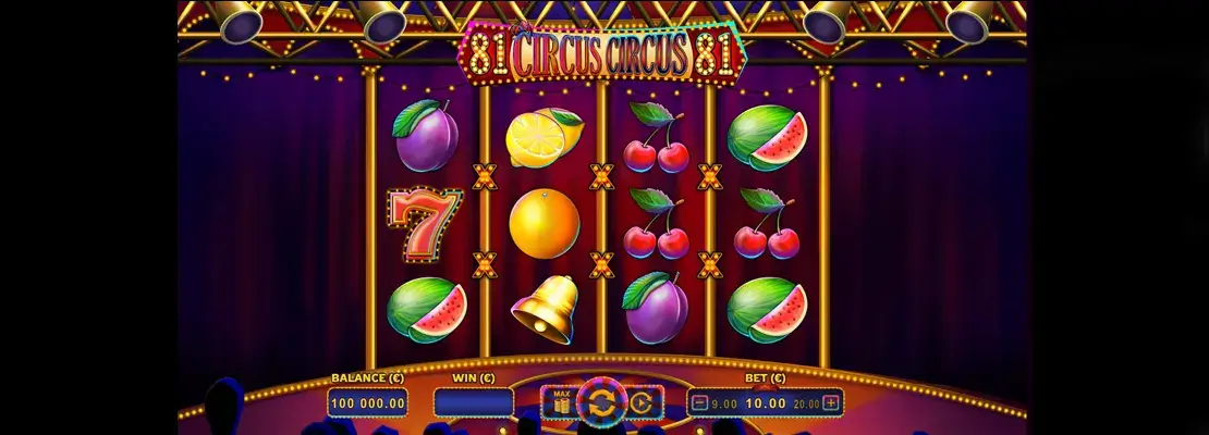 Erste Spielansicht von Circus Circus 81
