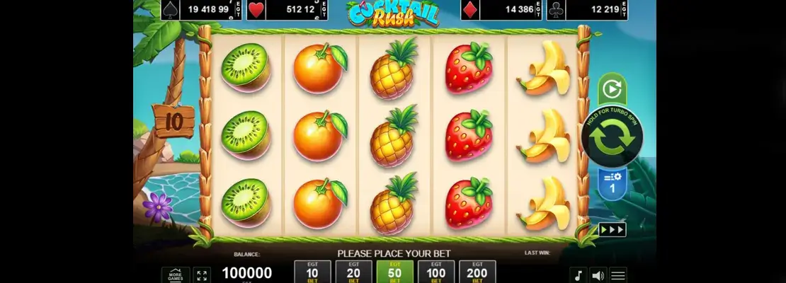 Erste Spielansicht von Cocktail Rush