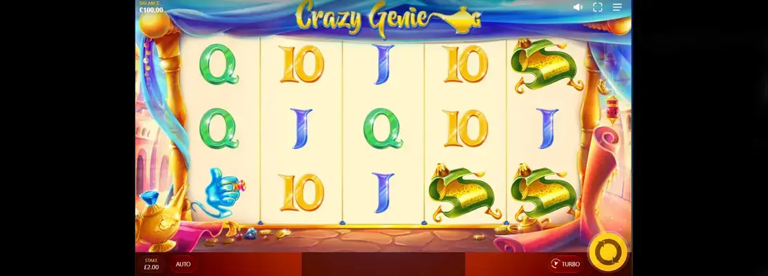 Erste Spielansicht von Crazy Genie