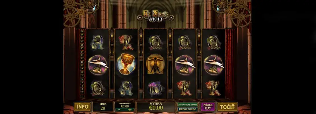 Erste Spielansicht von Da Vincis Vault