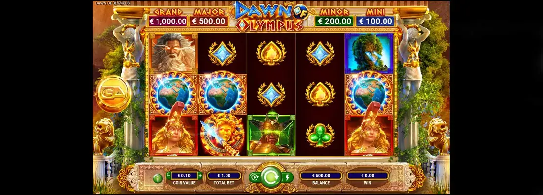 Erste Spielansicht von Dawn Of Olympus