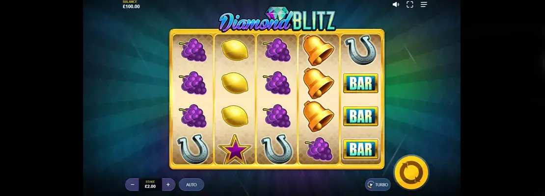 Erste Spielansicht von Diamond Blitz