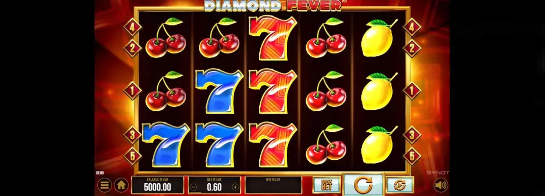 Erste Spielansicht von Diamond Fever