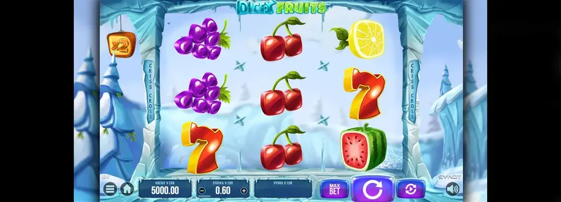 Erste Spielansicht von Dicey Fruits
