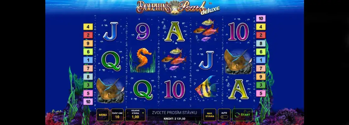 Erste Spielansicht von Dolphins Pearl Deluxe