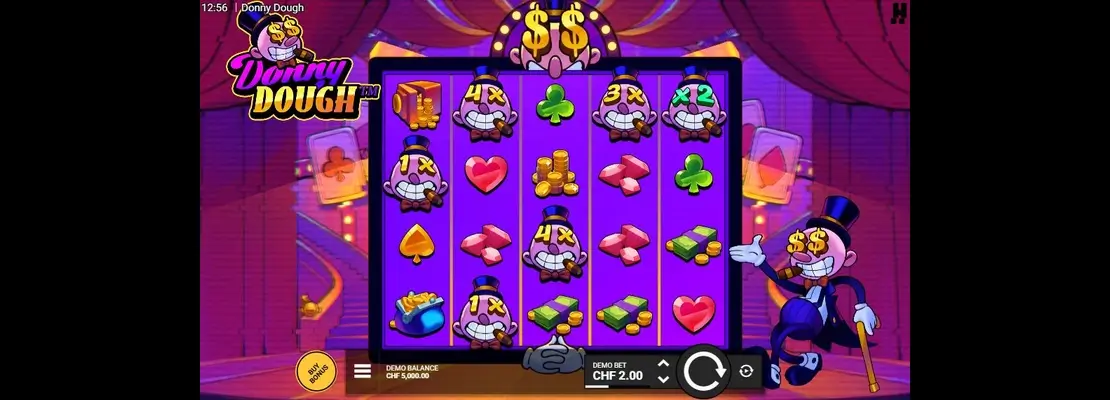 Erste Spielansicht von Donny Dough