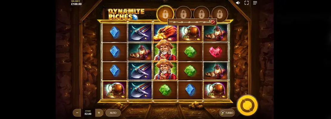 Erste Spielansicht von Dynamite Riches Megaways