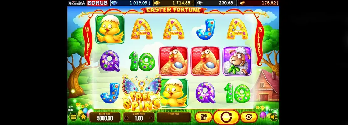 Erste Spielansicht von Easter Fortune