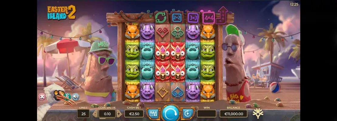 Erste Spielansicht von Easter Island