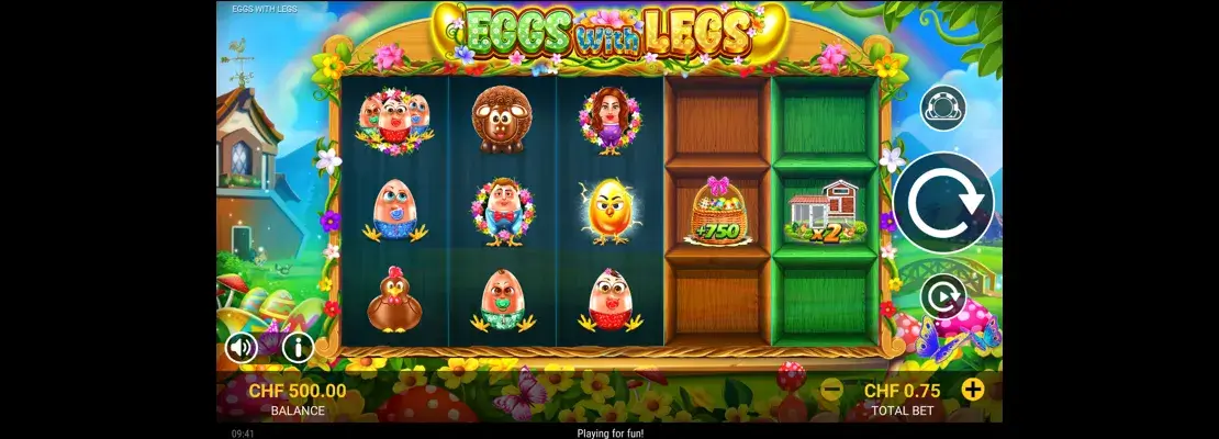 Erste Spielansicht von Eggs with Legs