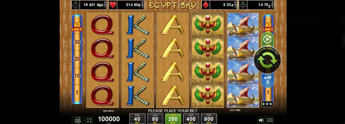 Erste Spielansicht von Egypt Sky