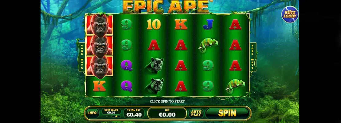 Erste Spielansicht von Epic Ape