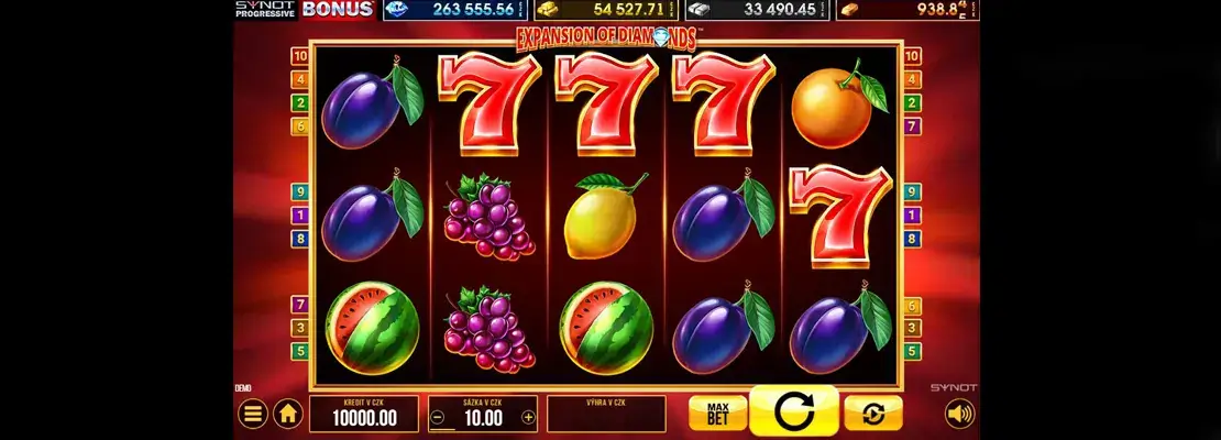 Erste Spielansicht von Expansion Of Diamonds