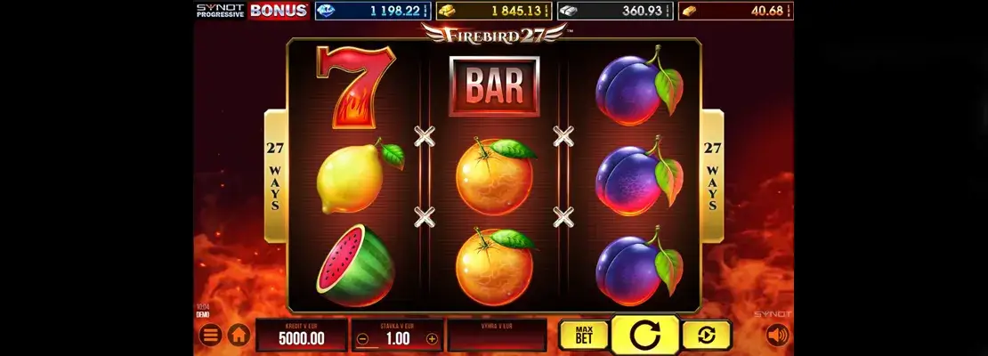 Erste Spielansicht von Firebird 27