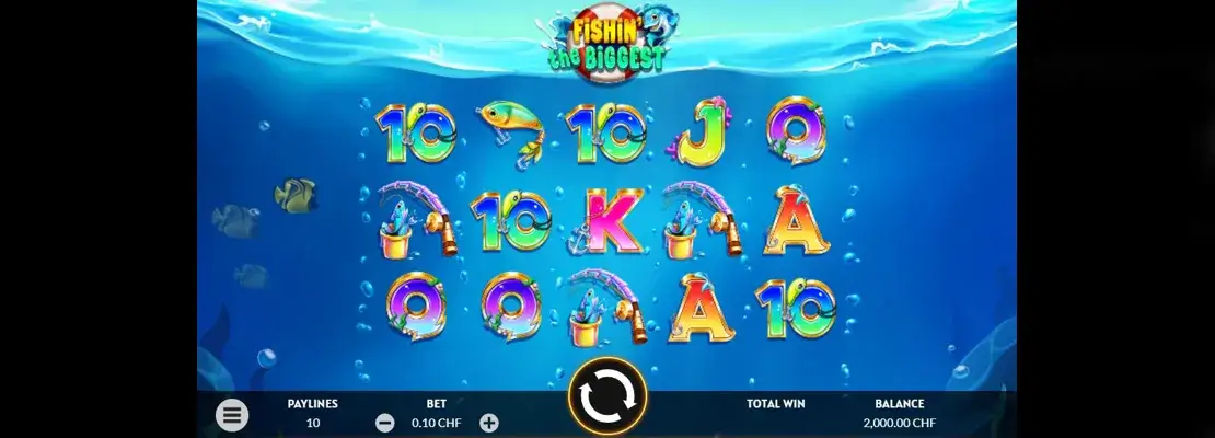 Erste Spielansicht von Fishin The Biggest