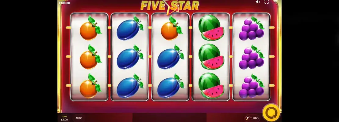 Erste Spielansicht von Five Star