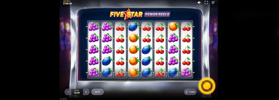 Erste Spielansicht von Five Star Power Reels