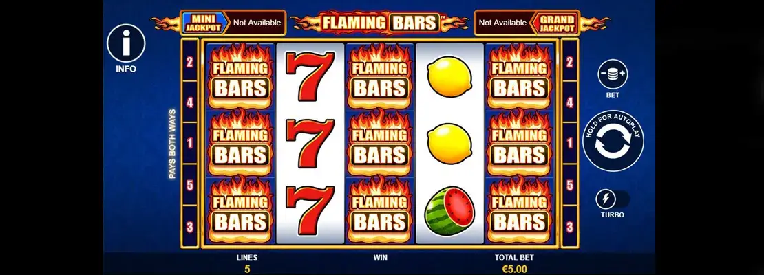 Erste Spielansicht von Flaming Bars