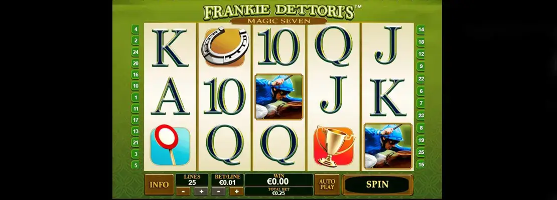 Erste Spielansicht von Frankie Dettoris Magic Seven